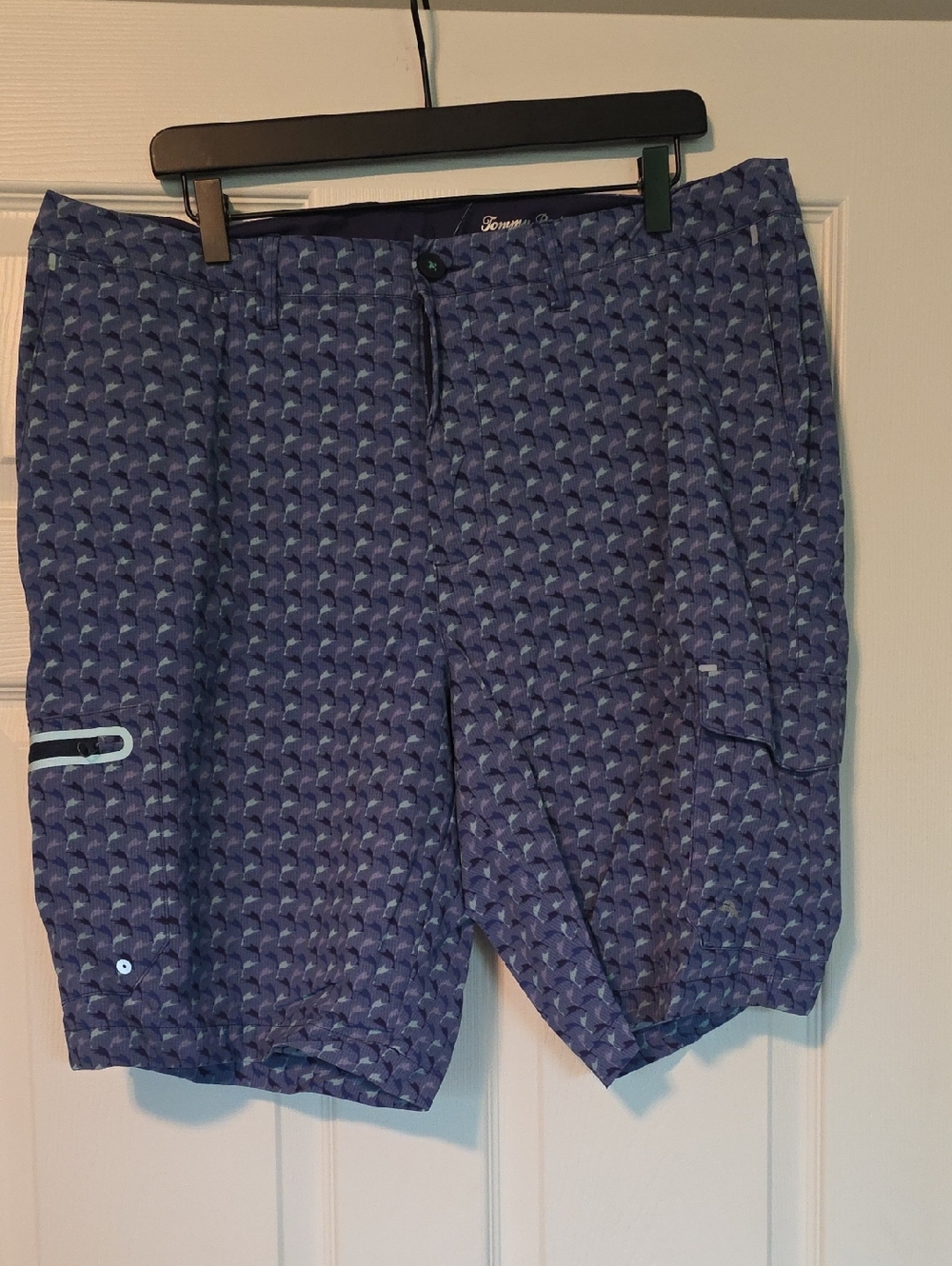 Tommy Bahama Blue Marlin Patterned Swim Shorts
